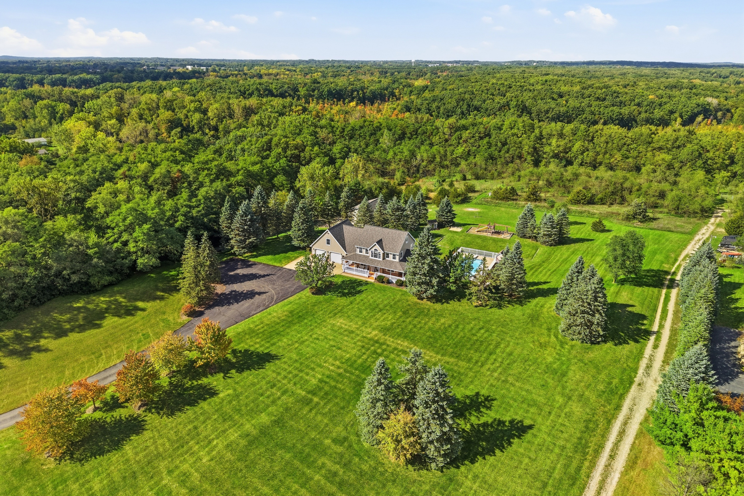 Property aerial overview